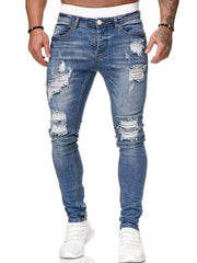 Ripped Slant Pocket Jeans T-WILL STORE 