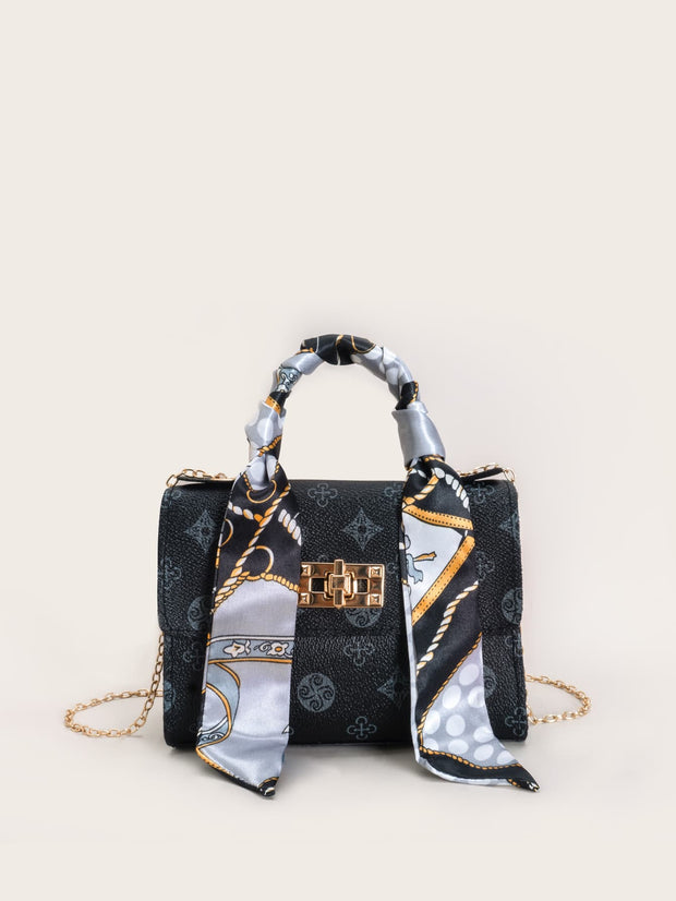 Graphic Flap Chain Bag T-WILL STORE 