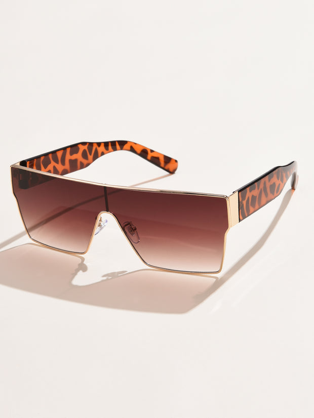 Flat Top Shield Sunglasses T-WILL STORE T-WILL STORE 