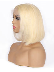 T.S.K Lace Front 130 Short Straight Human Hair Wig T-WILL STORE 