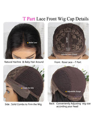 Lace Front 150 Long Straight Human Hair Wig T.S.K T-WILL STORE T-WILL STORE 