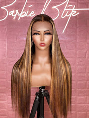 Lace Front 150 Long Straight Human Hair Wig T.S.K T-WILL STORE T-WILL STORE 