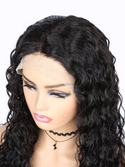 T.S.K Lace Front 180 Long Water Wave Human Hair Wig T-WILL STORE 