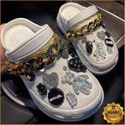 Trendy Rhinestone Croc Charms Designer DIY Quality Women Shoes Charms for JIBS Anime Chain Clogs Buckle Kids Boys Girls Gifts T-WILL STORE 