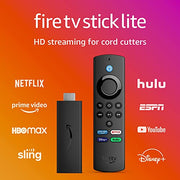 Fire TV Stick Lite with latest Alexa Voice Remote Lite (no TV controls), HD streaming device T-WILL STORE 