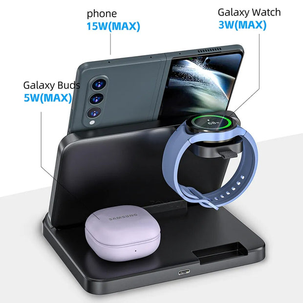 Qi Fast Wireless Charging  for Galaxy Watch/EarBuds T-WILL STORE 