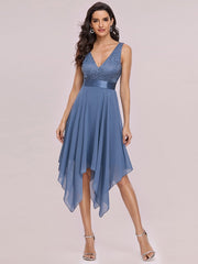 Bestsellers V Neck Lace Chiffon Prom Dresses For Wholesale T-WILL STORE 