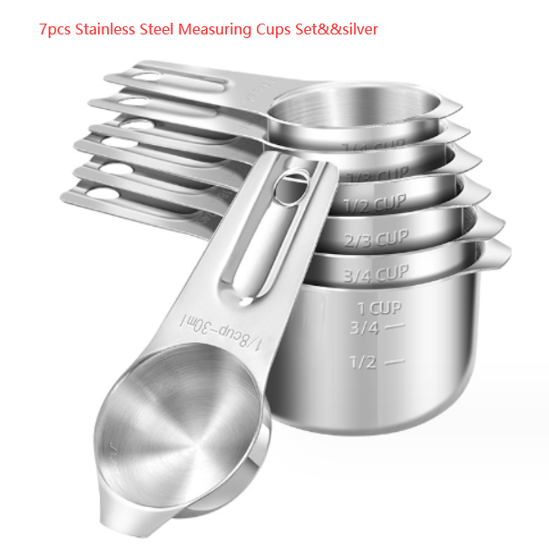 Stainless Steel Measuring Cups Set T-WILL STORE 
